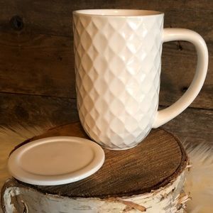David’s Tea Nordic mug with top /tea rest